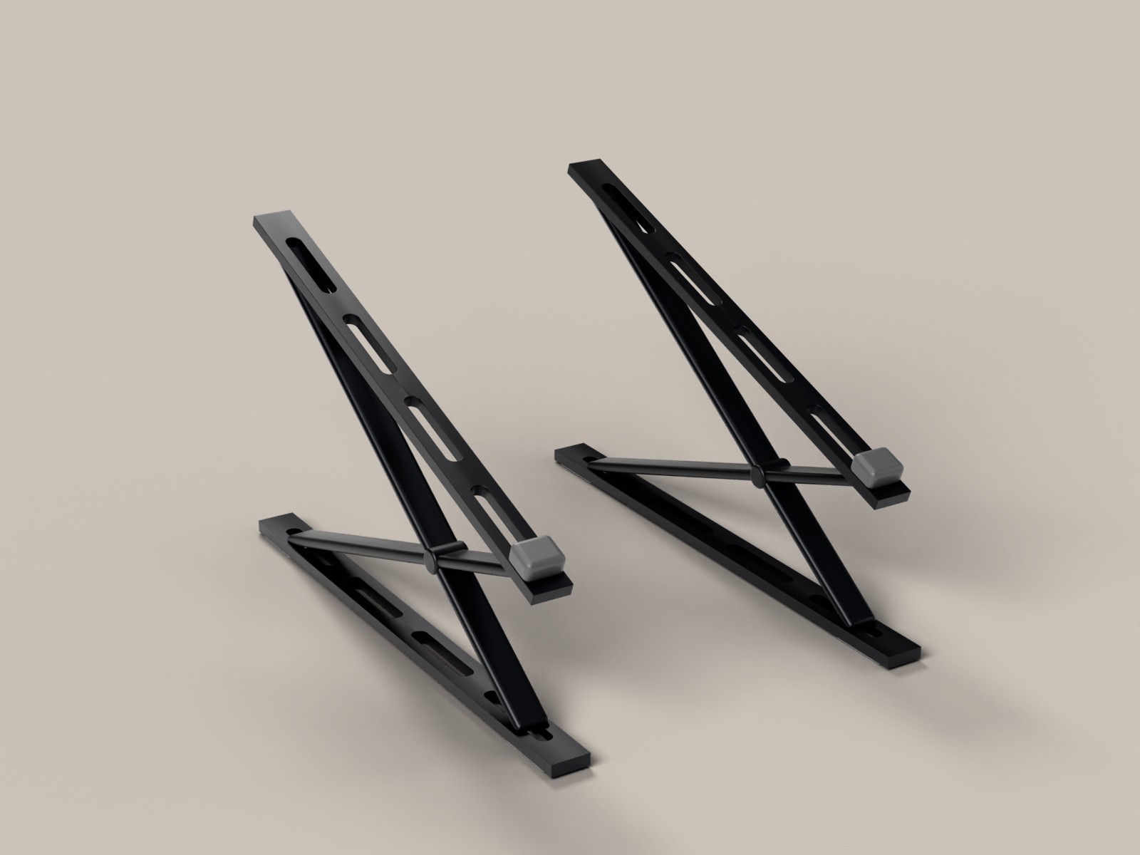 Foldable Aluminum Laptop Stand — 3D model by Tavrov at real scale